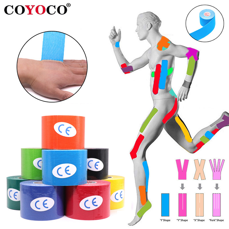 Sports Taping Precut - 2.5Cm-10Cm Chiều Rộng Kinesiology Băng Keo