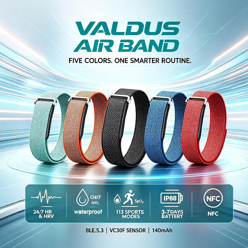 Health Wellness Bracelet - VALDUS Air Band Smart Bracelet Man