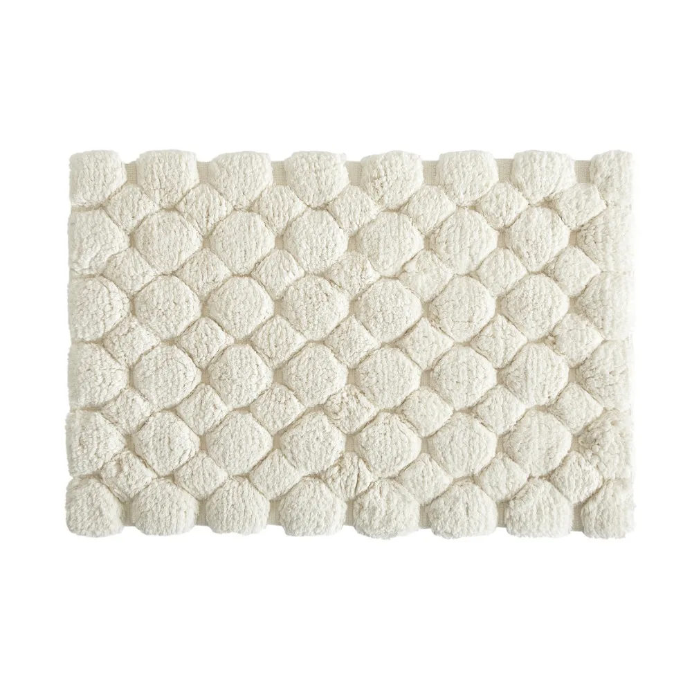 Ivory 2-Piece Cotton Bath Rug  - đánh giá và giá Bamboo Bath Mat