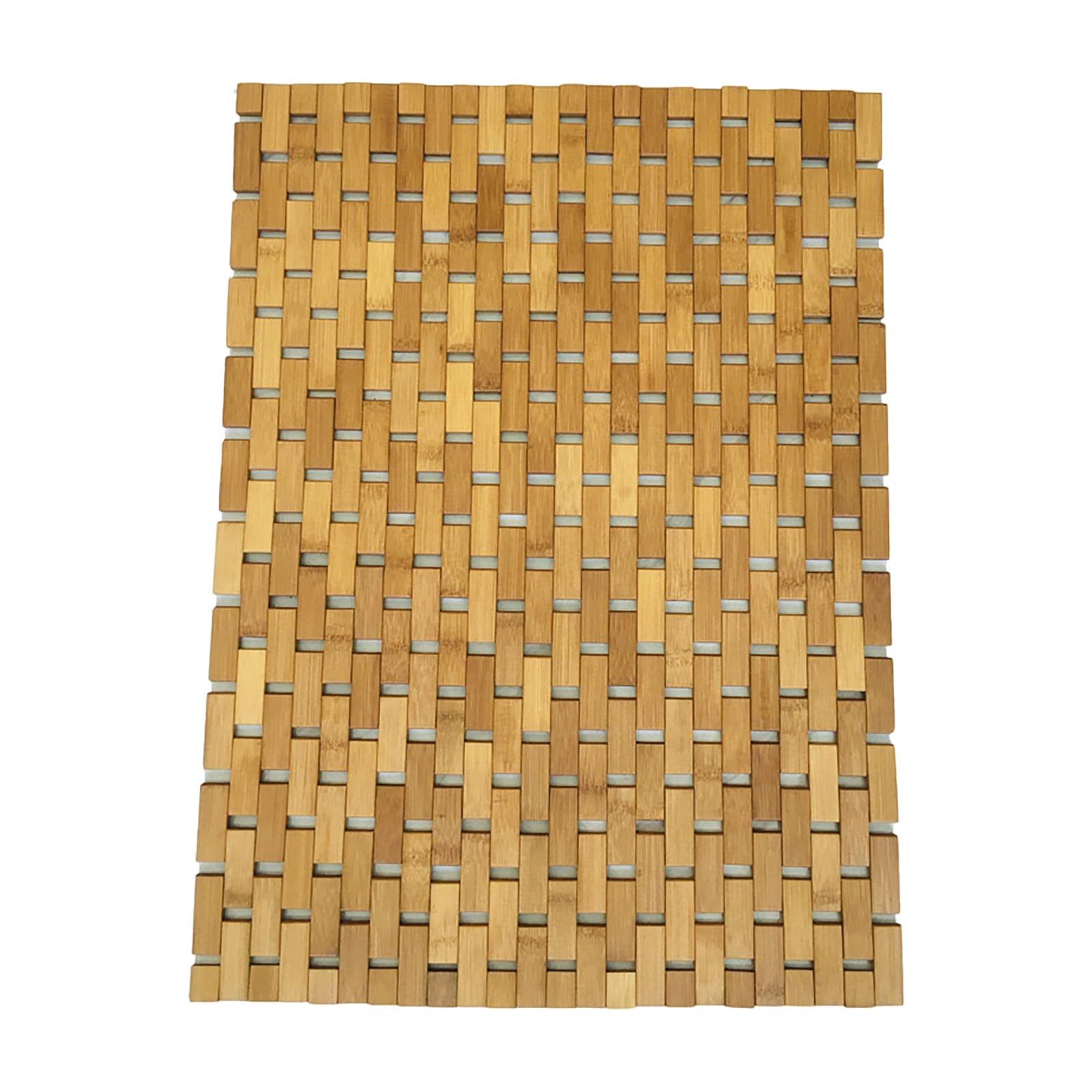 Non Slip Bamboo Wood Bathroom  - đánh giá và giá Bamboo Bath Mat