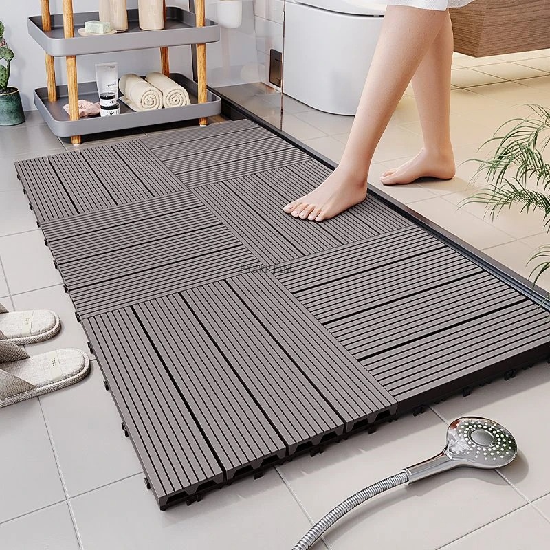 Simulated Ecological Wood Spli - đánh giá và giá Bamboo Bath Mat