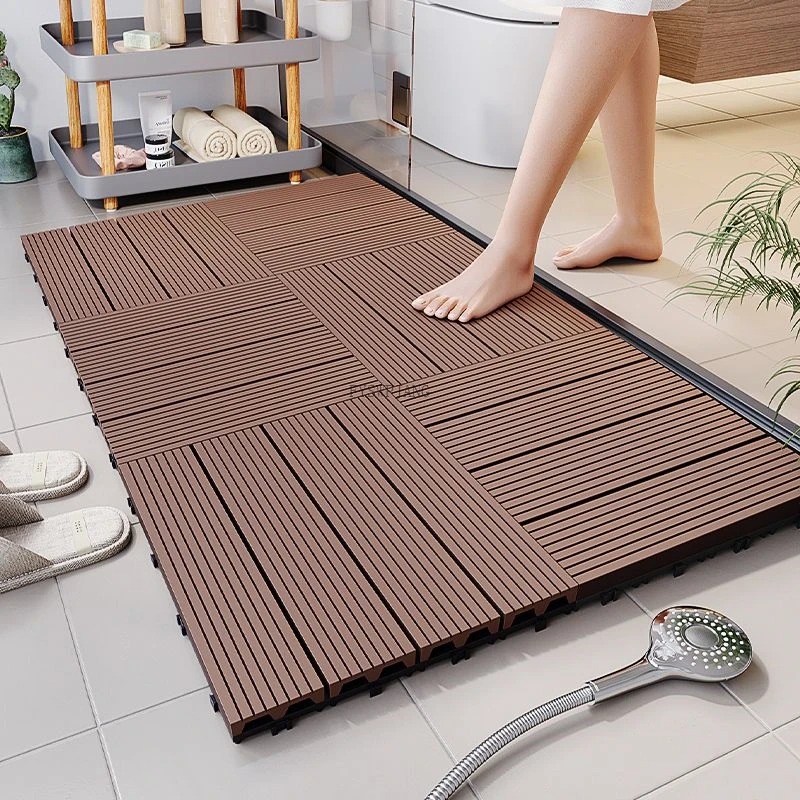 Simulated Ecological Wood Spli - đánh giá và giá Bamboo Bath Mat