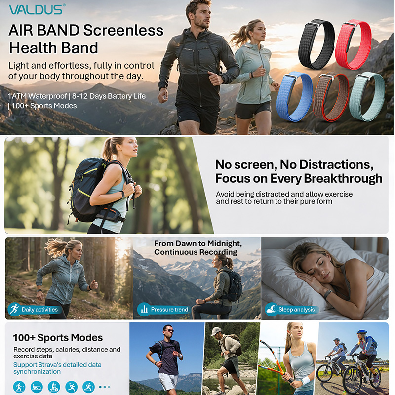 VALDUS Air Band Smart Bracelet - đánh giá và giá Health Wellness Bracelet