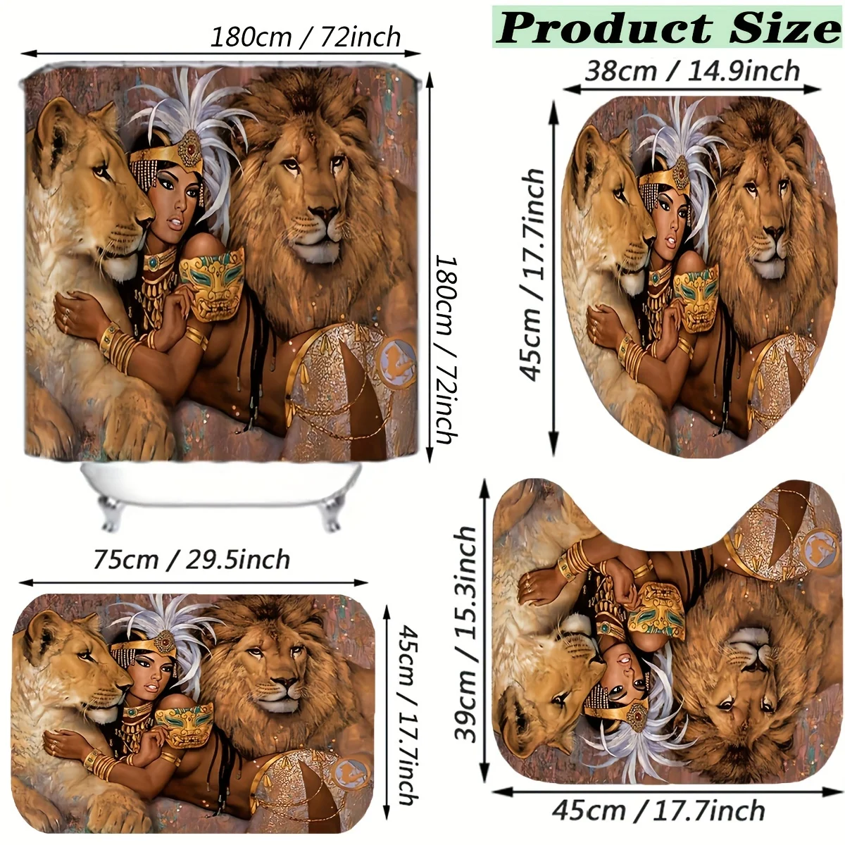 Regal Royal Lion and Queen Maj - đánh giá và giá Bamboo Bath Mat