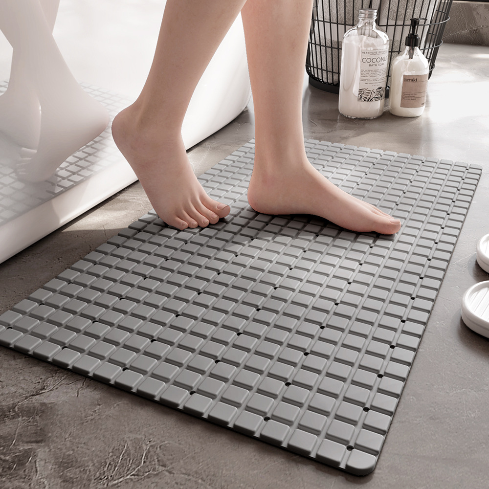 1pc PVC Non-Slip Bath Mat with - đánh giá và giá Bamboo Bath Mat